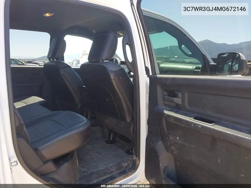 2021 Ram 3500 Tradesman 4X4 8' Box VIN: 3C7WR3GJ4MG672146 Lot: 45043861
