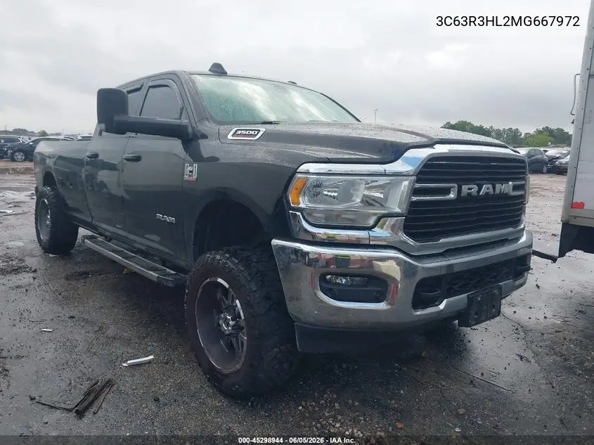 2021 Ram 3500 Big Horn 4X4 8' Box VIN: 3C63R3HL2MG667972 Lot: 45298944
