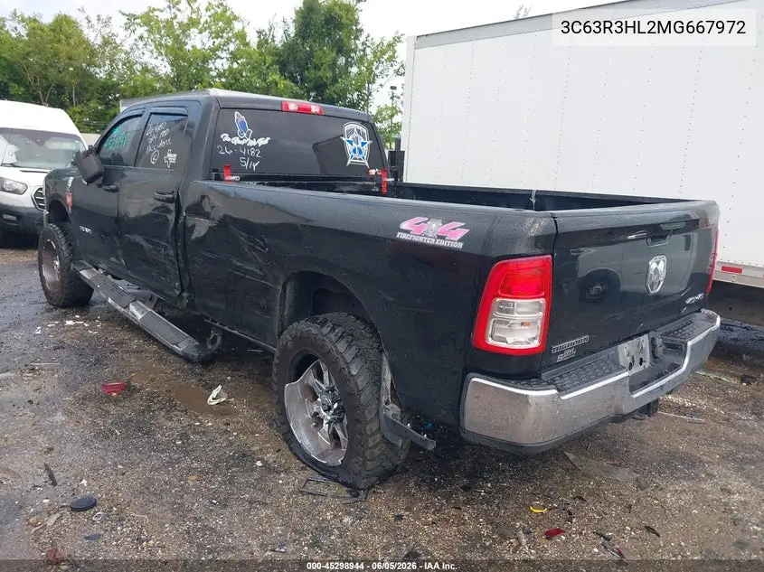 2021 Ram 3500 Big Horn 4X4 8' Box VIN: 3C63R3HL2MG667972 Lot: 45298944