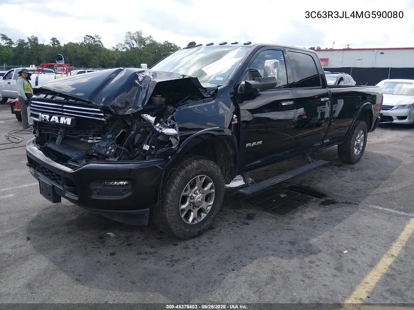 2021 Ram 3500 Laramie 4X4 8' Box VIN: 3C63R3JL4MG590080 Lot: 45376403