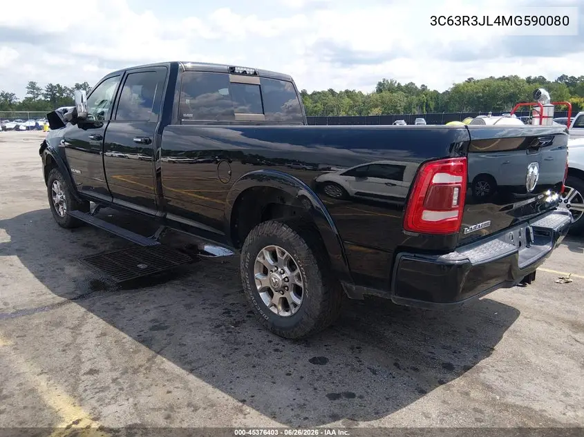 2021 Ram 3500 Laramie 4X4 8' Box VIN: 3C63R3JL4MG590080 Lot: 45376403
