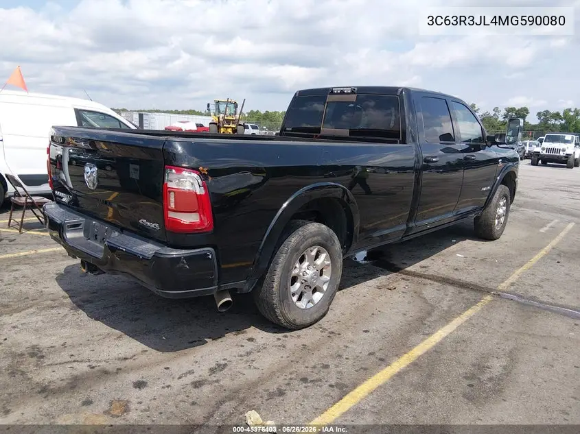 2021 Ram 3500 Laramie 4X4 8' Box VIN: 3C63R3JL4MG590080 Lot: 45376403