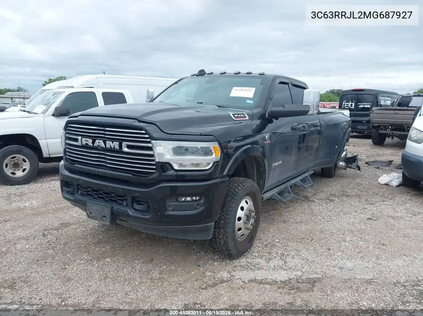 2021 Ram 3500 Laramie 4X4 8' Box VIN: 3C63RRJL2MG687927 Lot: 45383011