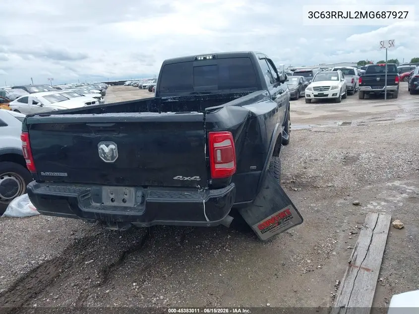 2021 Ram 3500 Laramie 4X4 8' Box VIN: 3C63RRJL2MG687927 Lot: 45383011