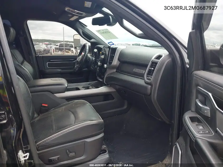 2021 Ram 3500 Laramie 4X4 8' Box VIN: 3C63RRJL2MG687927 Lot: 45383011