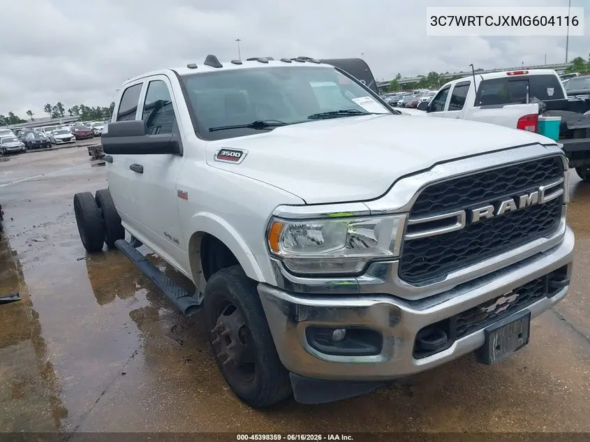 2021 Ram 3500 Chassis Tradesman/Slt/Laramie/Limited VIN: 3C7WRTCJXMG604116 Lot: 45398359