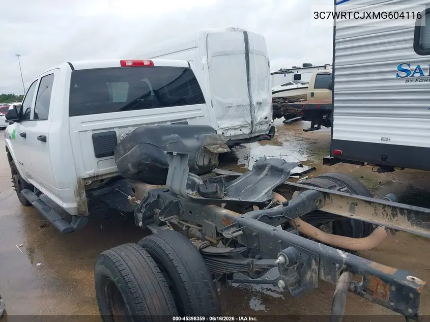2021 Ram 3500 Chassis Tradesman/Slt/Laramie/Limited VIN: 3C7WRTCJXMG604116 Lot: 45398359
