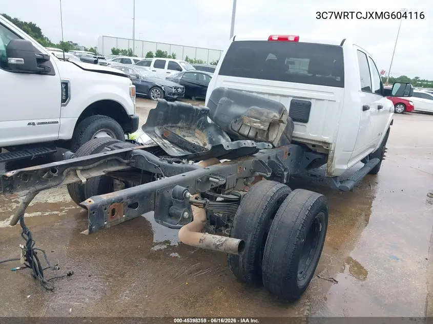 2021 Ram 3500 Chassis Tradesman/Slt/Laramie/Limited VIN: 3C7WRTCJXMG604116 Lot: 45398359