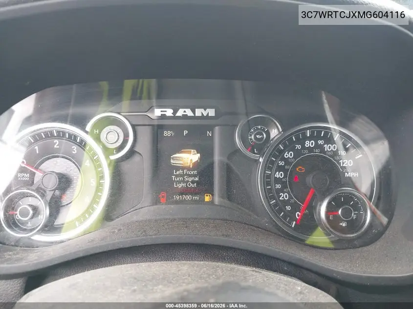 2021 Ram 3500 Chassis Tradesman/Slt/Laramie/Limited VIN: 3C7WRTCJXMG604116 Lot: 45398359