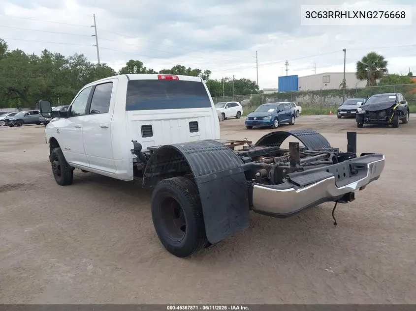 2022 Ram 3500 Big Horn 4X4 8' Box VIN: 3C63RRHLXNG276668 Lot: 45367871