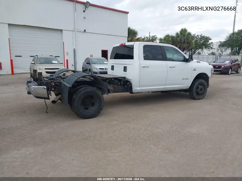 2022 Ram 3500 Big Horn 4X4 8' Box VIN: 3C63RRHLXNG276668 Lot: 45367871