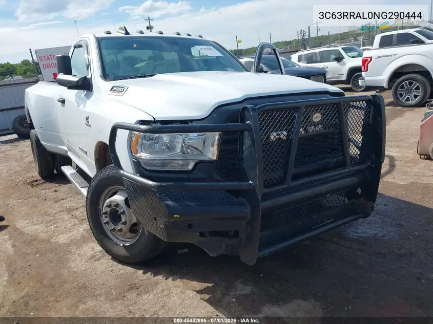 2022 Ram 3500 Tradesman 4X4 8' Box VIN: 3C63RRAL0NG290444 Lot: 45482895