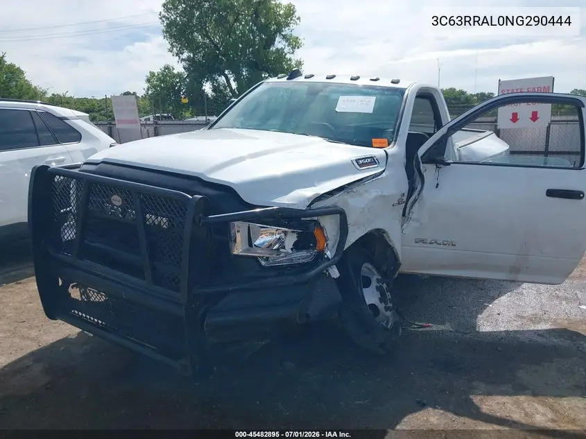 2022 Ram 3500 Tradesman 4X4 8' Box VIN: 3C63RRAL0NG290444 Lot: 45482895