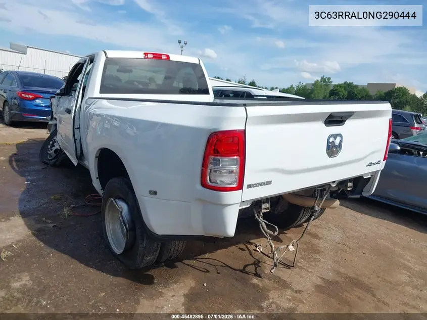 2022 Ram 3500 Tradesman 4X4 8' Box VIN: 3C63RRAL0NG290444 Lot: 45482895