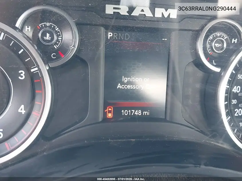 2022 Ram 3500 Tradesman 4X4 8' Box VIN: 3C63RRAL0NG290444 Lot: 45482895