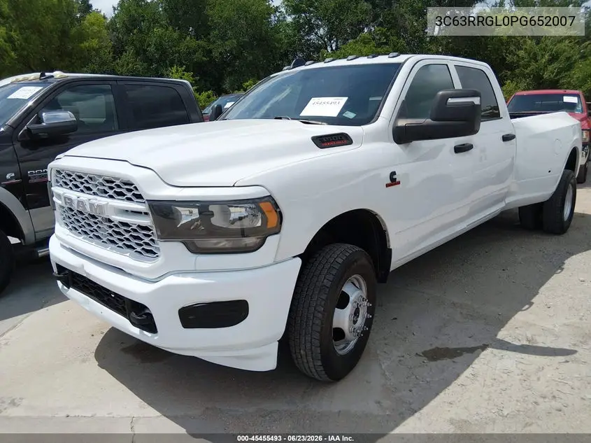 2023 Ram 3500 Tradesman 4X4 8' Box VIN: 3C63RRGL0PG652007 Lot: 45455493