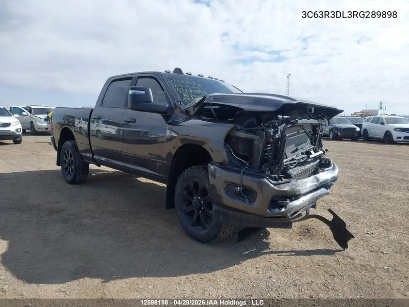 2024 Ram 3500 Big Horn VIN: 3C63R3DL3RG289898 Lot: 12598188