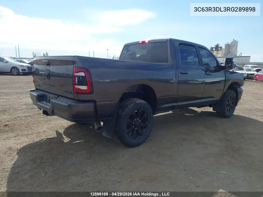 2024 Ram 3500 Big Horn VIN: 3C63R3DL3RG289898 Lot: 12598188