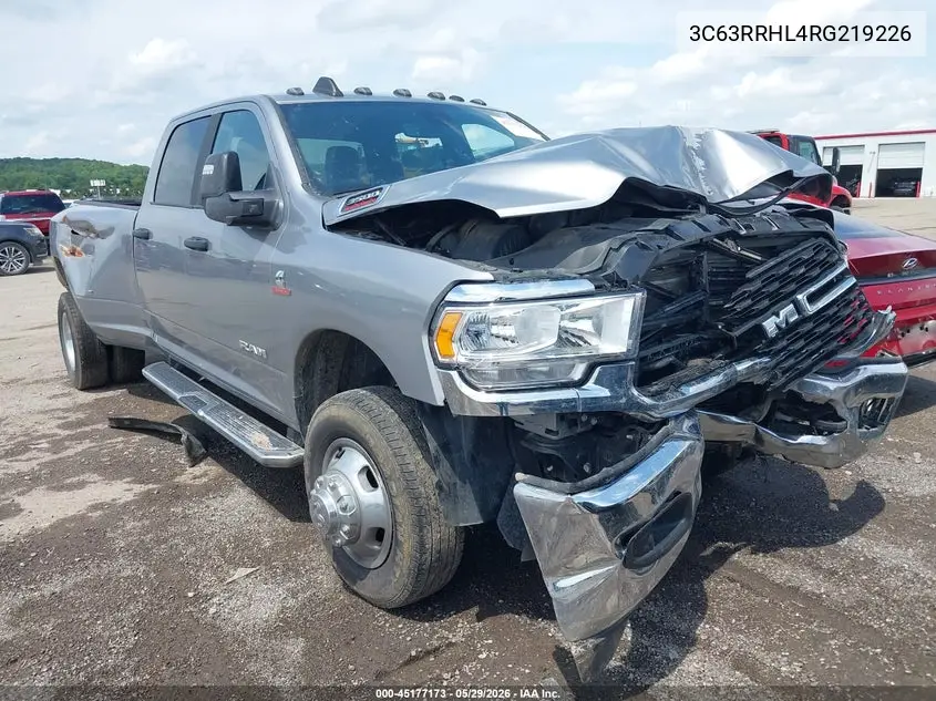 2024 Ram 3500 Big Horn 4X4 8' Box VIN: 3C63RRHL4RG219226 Lot: 45177173