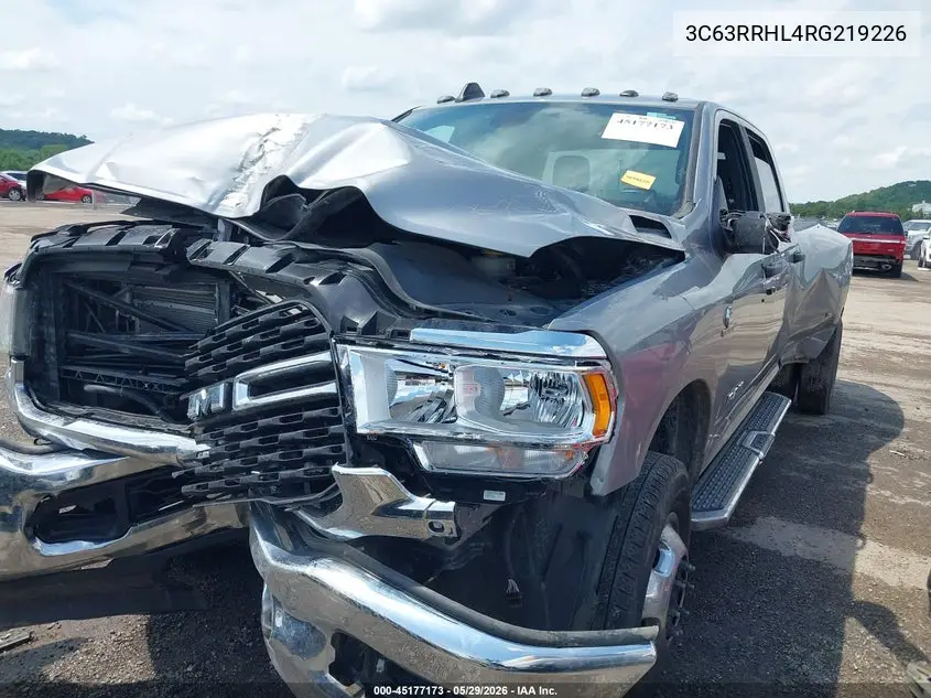 2024 Ram 3500 Big Horn 4X4 8' Box VIN: 3C63RRHL4RG219226 Lot: 45177173