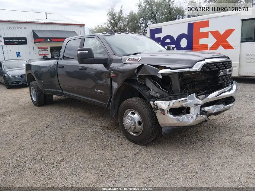 2024 Ram 3500 Big Horn 4X4 8' Box VIN: 3C63RRHL0RG128678 Lot: 45240774