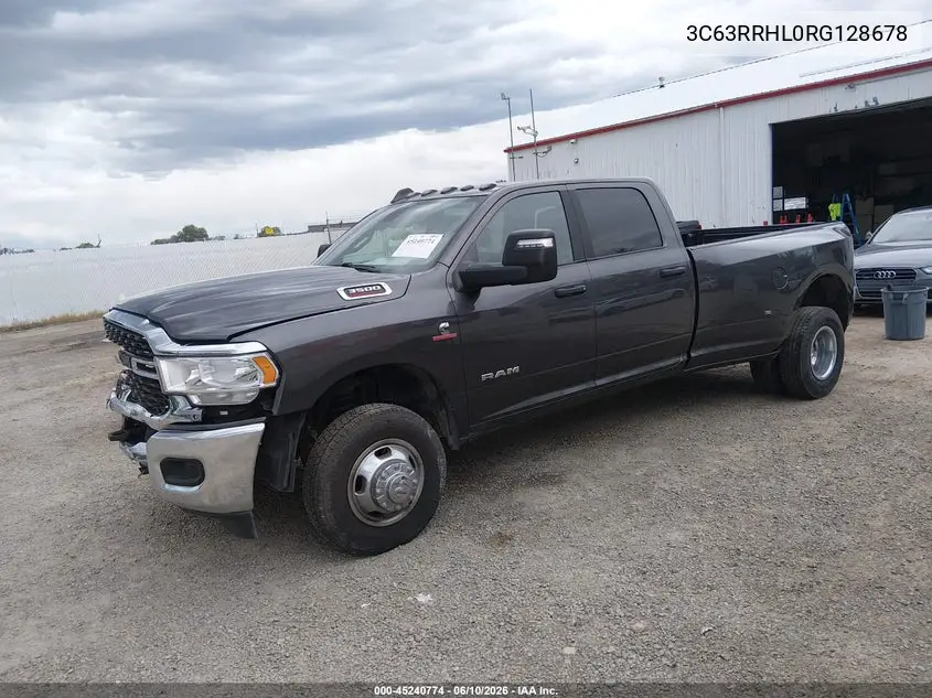 2024 Ram 3500 Big Horn 4X4 8' Box VIN: 3C63RRHL0RG128678 Lot: 45240774