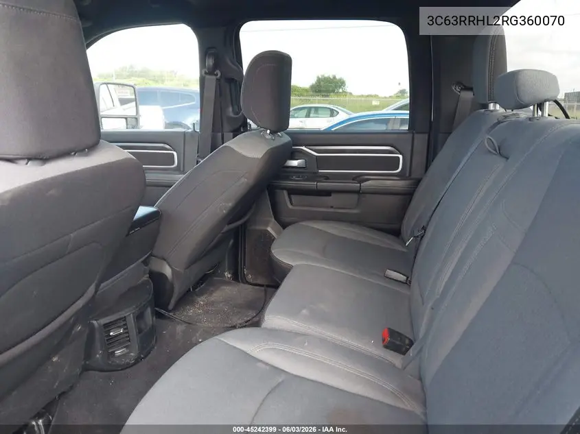 2024 Ram 3500 Big Horn 4X4 8' Box VIN: 3C63RRHL2RG360070 Lot: 45242399