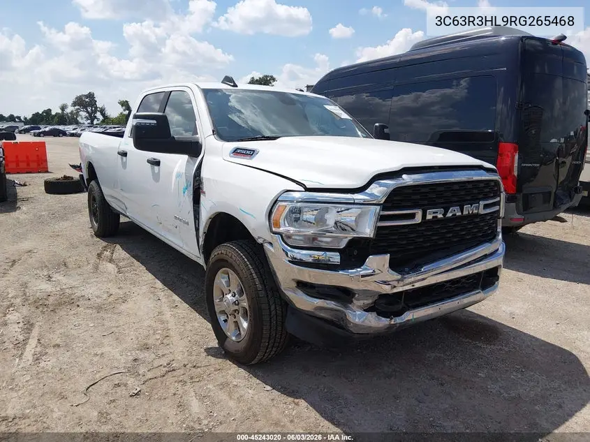 2024 Ram 3500 Big Horn 4X4 8' Box VIN: 3C63R3HL9RG265468 Lot: 45243020