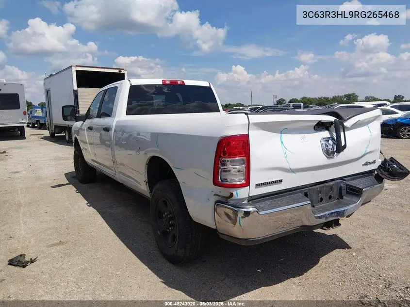 2024 Ram 3500 Big Horn 4X4 8' Box VIN: 3C63R3HL9RG265468 Lot: 45243020