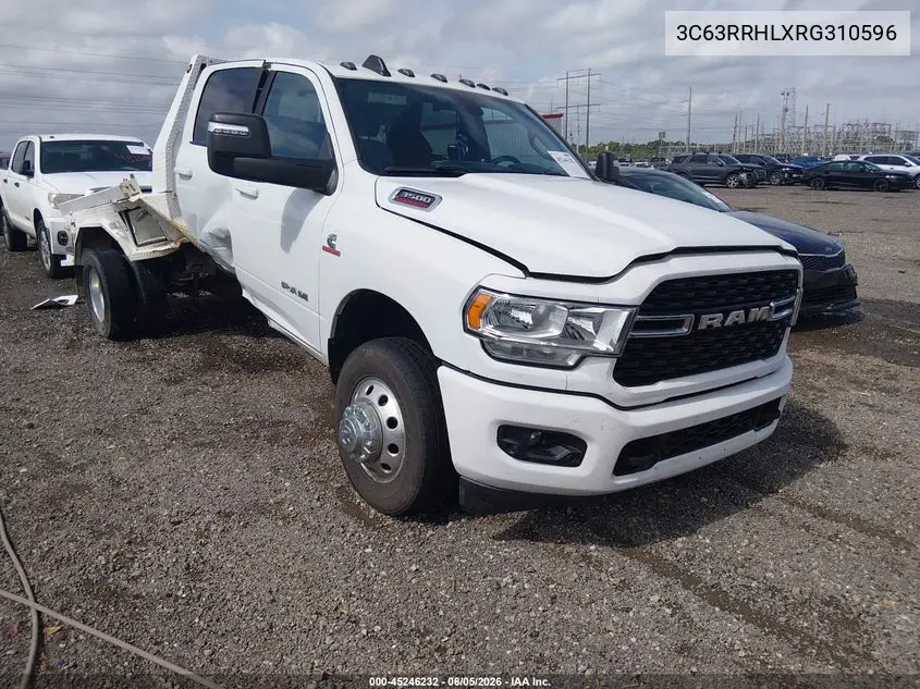 2024 Ram 3500 Big Horn 4X4 8' Box VIN: 3C63RRHLXRG310596 Lot: 45246232