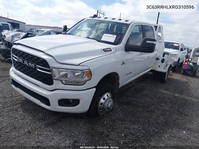 2024 Ram 3500 Big Horn 4X4 8' Box VIN: 3C63RRHLXRG310596 Lot: 45246232