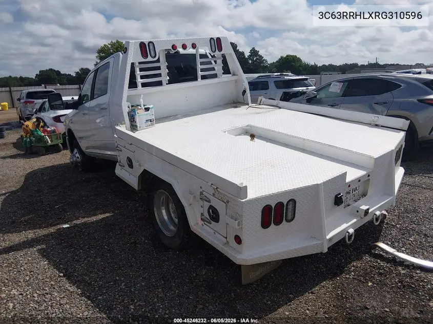 2024 Ram 3500 Big Horn 4X4 8' Box VIN: 3C63RRHLXRG310596 Lot: 45246232