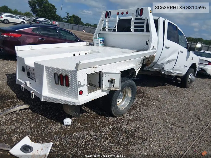 2024 Ram 3500 Big Horn 4X4 8' Box VIN: 3C63RRHLXRG310596 Lot: 45246232