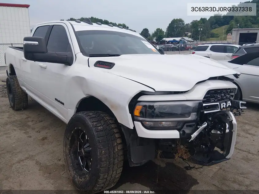 2024 Ram 3500 Big Horn 4X4 6'4 Box VIN: 3C63R3DJ0RG337338 Lot: 45261853