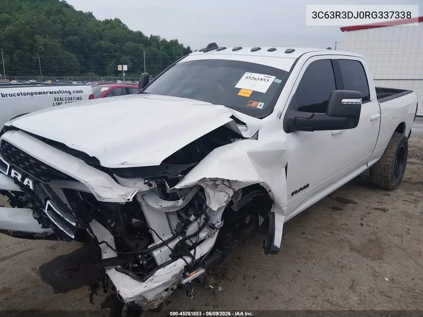 2024 Ram 3500 Big Horn 4X4 6'4 Box VIN: 3C63R3DJ0RG337338 Lot: 45261853