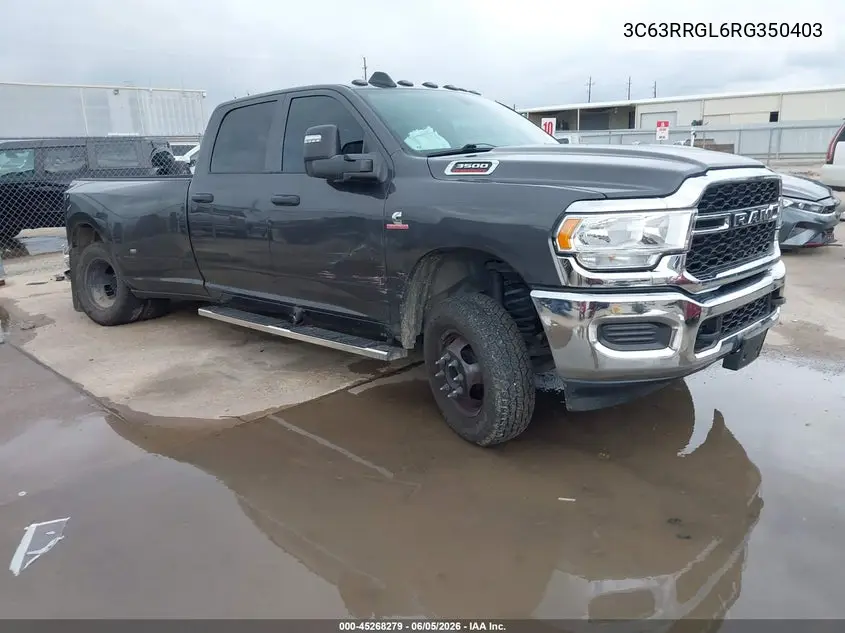 2024 Ram 3500 Tradesman 4X4 8' Box VIN: 3C63RRGL6RG350403 Lot: 45268279