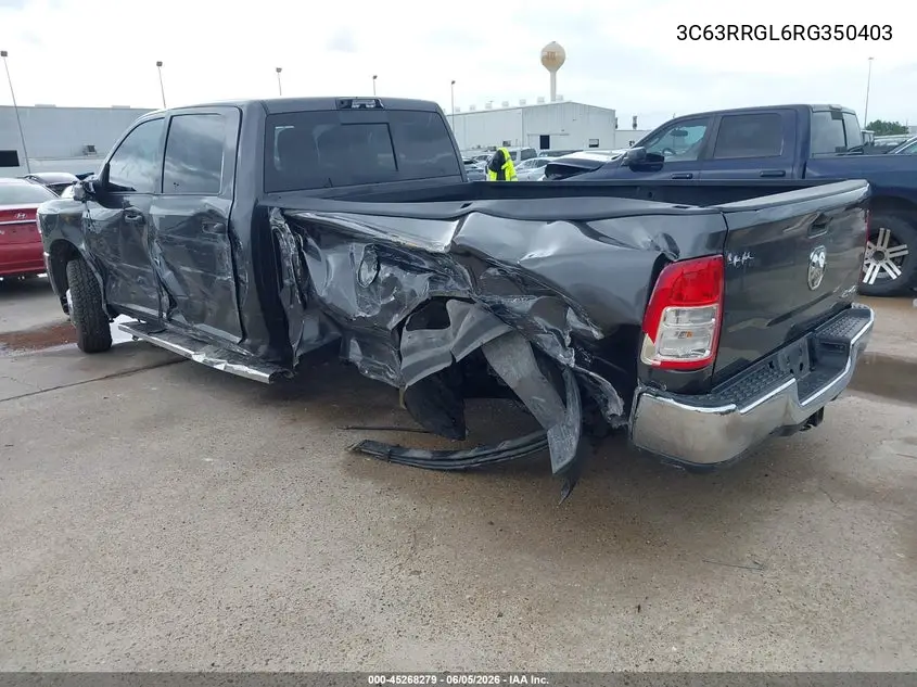 2024 Ram 3500 Tradesman 4X4 8' Box VIN: 3C63RRGL6RG350403 Lot: 45268279