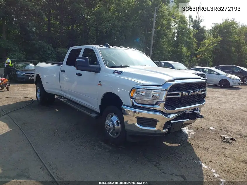 2024 Ram 3500 Tradesman 4X4 8' Box VIN: 3C63RRGL3RG272193 Lot: 45315100