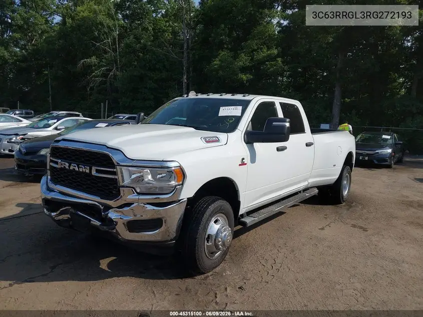 2024 Ram 3500 Tradesman 4X4 8' Box VIN: 3C63RRGL3RG272193 Lot: 45315100