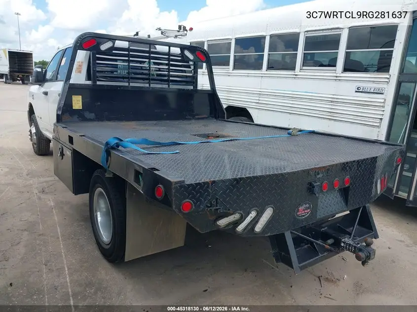 2024 Ram 3500 Chassis Tradesman/Slt/Laramie/Limited VIN: 3C7WRTCL9RG281637 Lot: 45318130