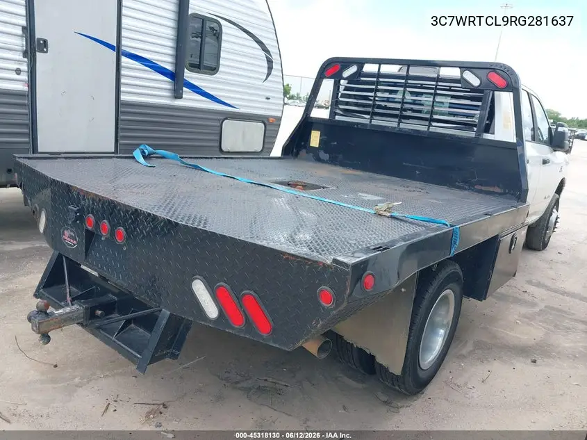 2024 Ram 3500 Chassis Tradesman/Slt/Laramie/Limited VIN: 3C7WRTCL9RG281637 Lot: 45318130