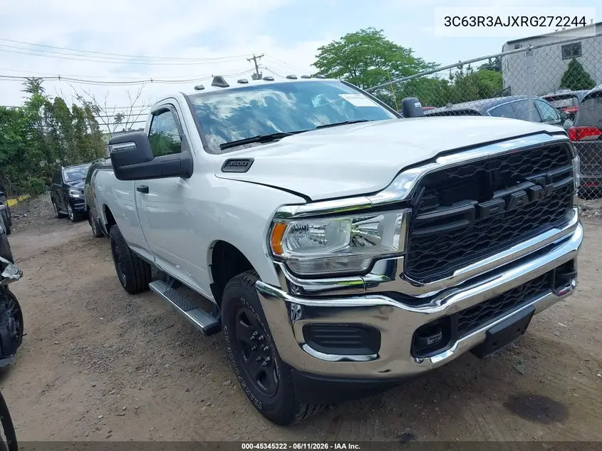 2024 Ram 3500 Tradesman 4X4 8' Box VIN: 3C63R3AJXRG272244 Lot: 45345322