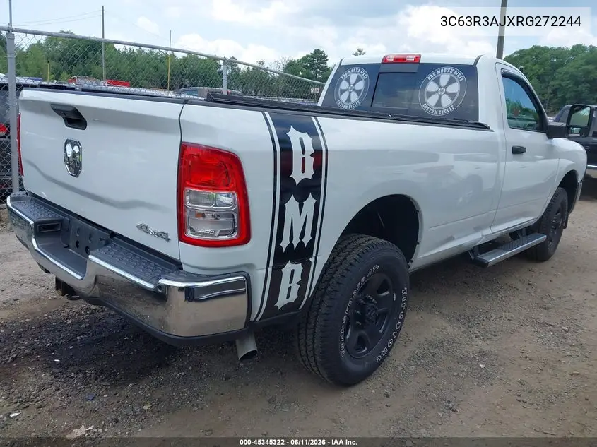 2024 Ram 3500 Tradesman 4X4 8' Box VIN: 3C63R3AJXRG272244 Lot: 45345322