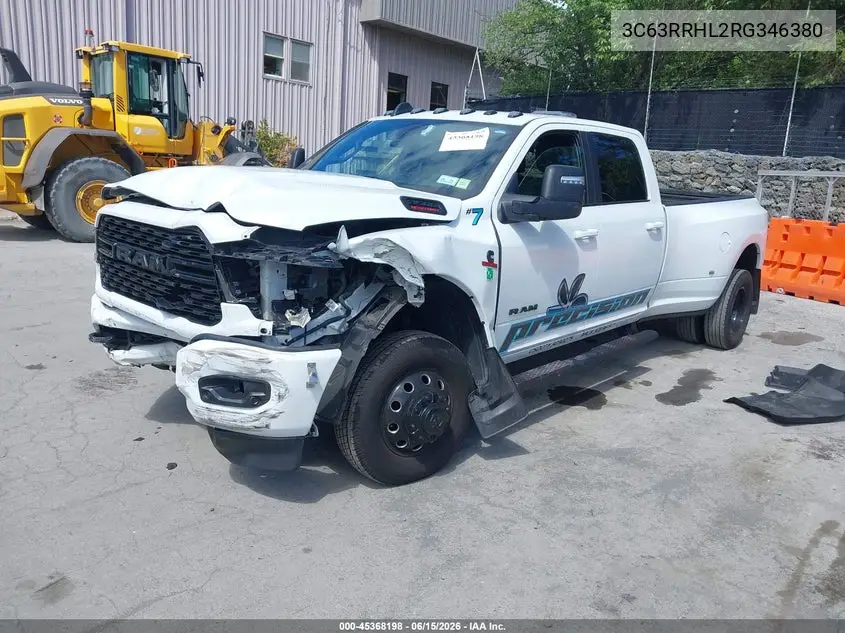 2024 Ram 3500 Big Horn 4X4 8' Box VIN: 3C63RRHL2RG346380 Lot: 45368198