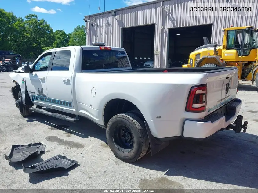 2024 Ram 3500 Big Horn 4X4 8' Box VIN: 3C63RRHL2RG346380 Lot: 45368198