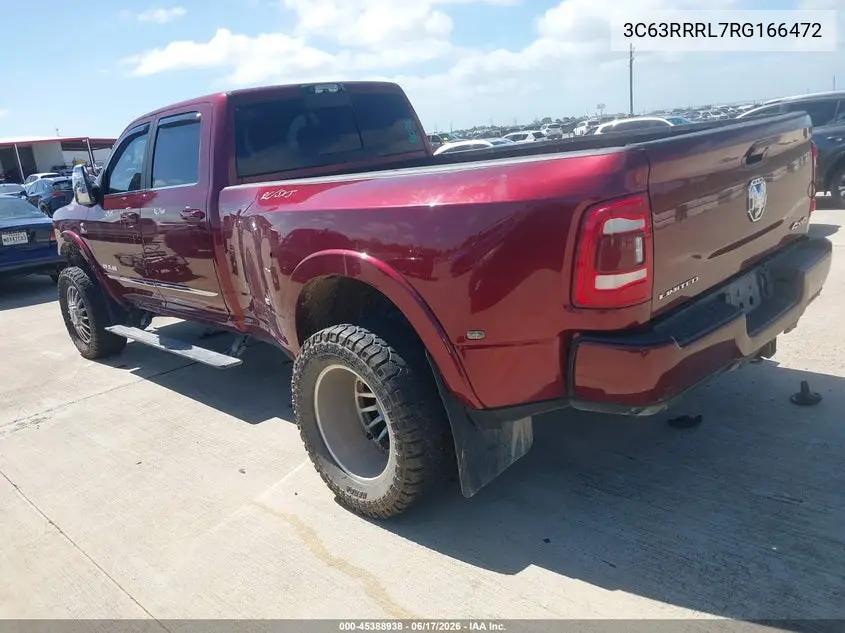 2024 Ram 3500 Limited 4X4 8' Box VIN: 3C63RRRL7RG166472 Lot: 45388938