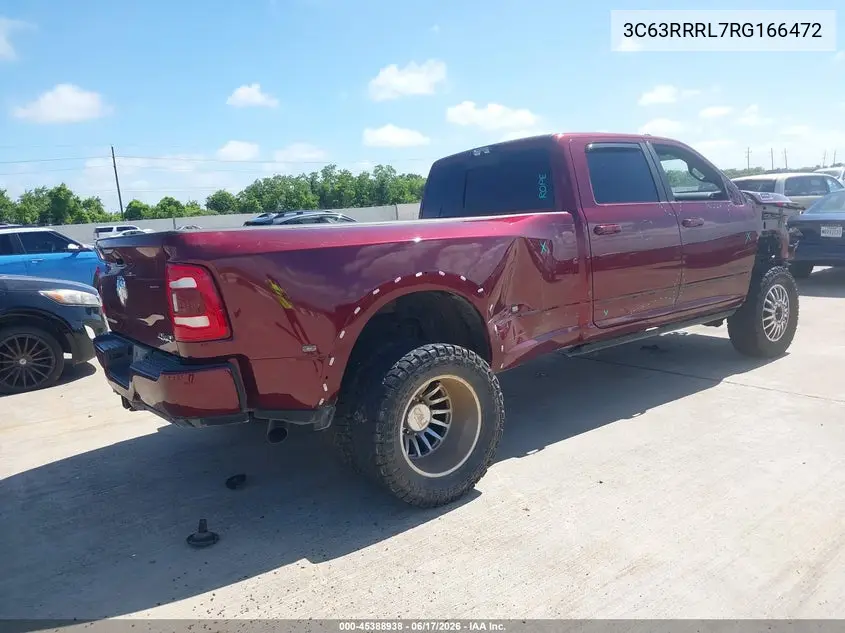 2024 Ram 3500 Limited 4X4 8' Box VIN: 3C63RRRL7RG166472 Lot: 45388938