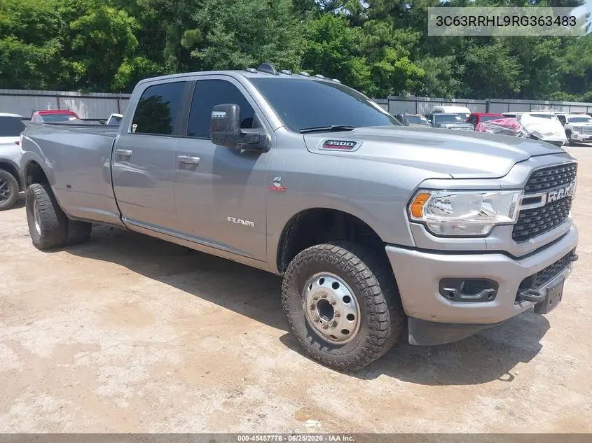 2024 Ram 3500 Big Horn 4X4 8' Box VIN: 3C63RRHL9RG363483 Lot: 45457776