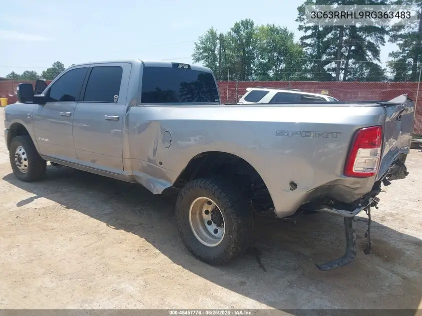 2024 Ram 3500 Big Horn 4X4 8' Box VIN: 3C63RRHL9RG363483 Lot: 45457776