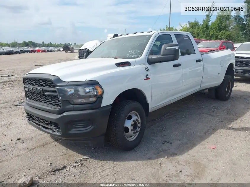 2024 Ram 3500 Tradesman 4X4 8' Box VIN: 3C63RRGL2RG219646 Lot: 45464172